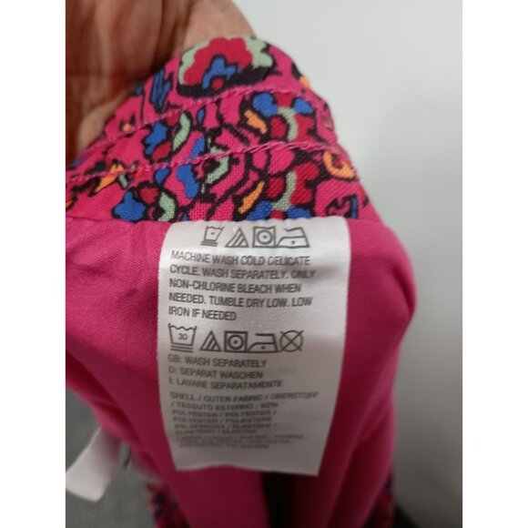 Canyon Retreat Womens Midi Skirt Size 1X Pink Floral Tiered BOHO Festival - Picture 9 of 10